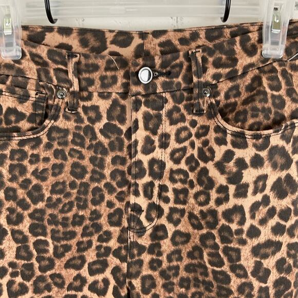 Good American Good Waist High Rise Cheetah Jeans Size 24 - Picture 6 of 7